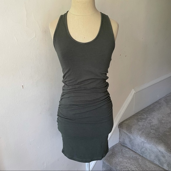 MONROW Evergreen Supersoft Tank Shirred Dress - Picture 5 of 11